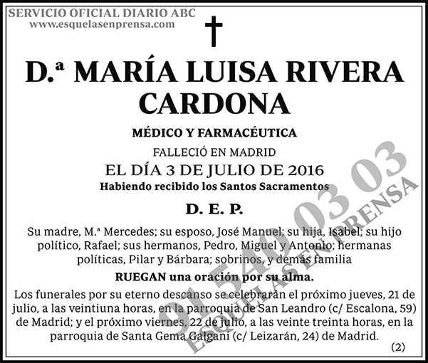 María Luisa Rivera Cardona